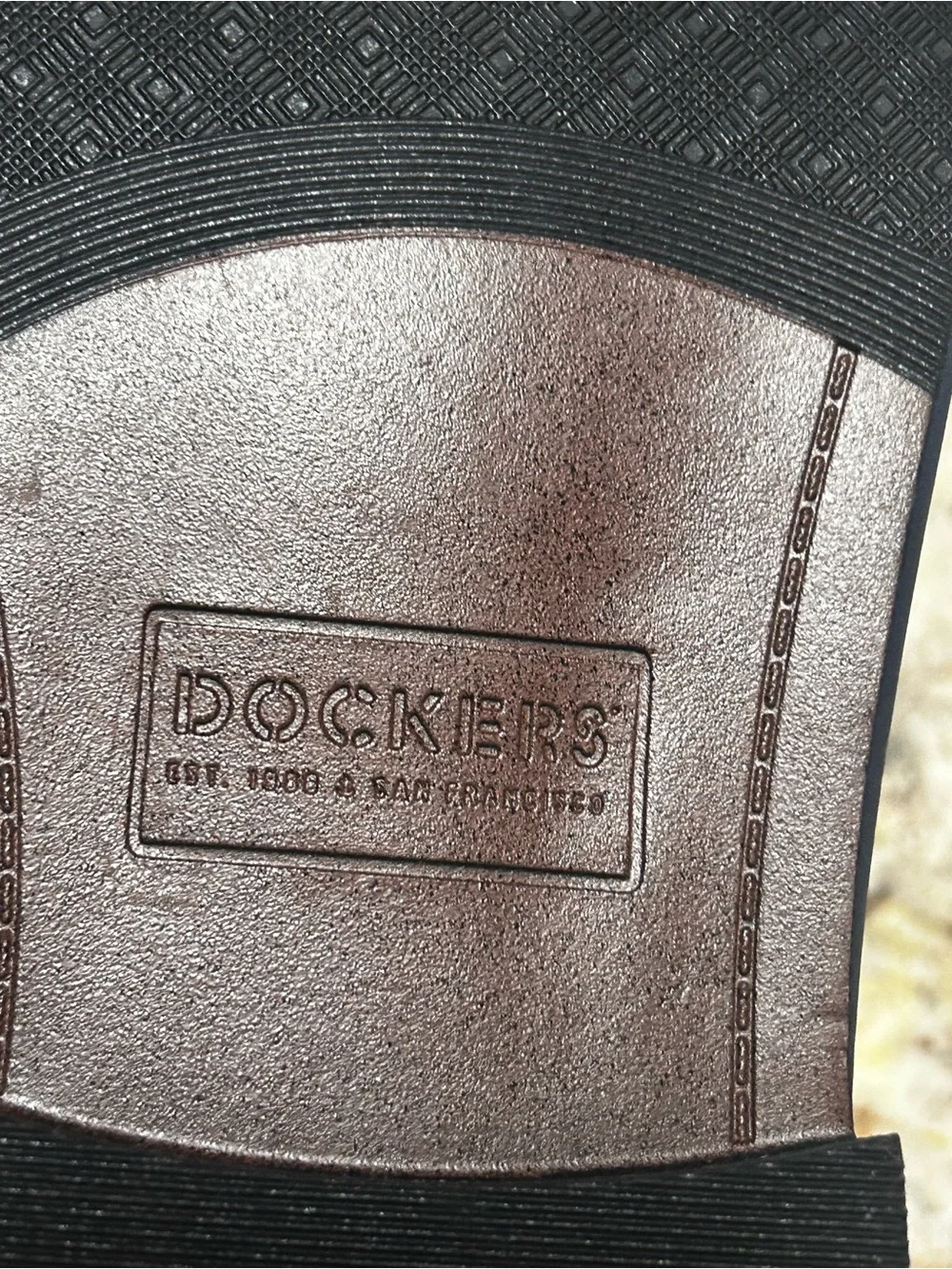 NEW Dockers Supreme Comfort Men’s 11 Black Faux Leather Lace-Up Oxfords Shoes